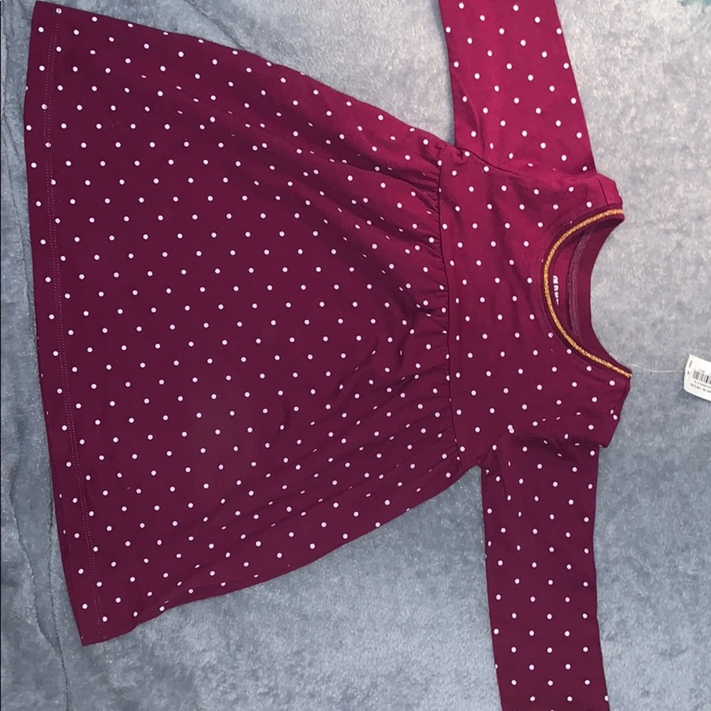 Baby’s girl poka dot dress long sleeve.